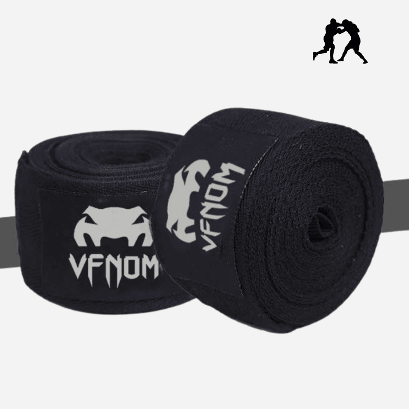 Bandagem Profissional de Boxe Venom - Cor Preto