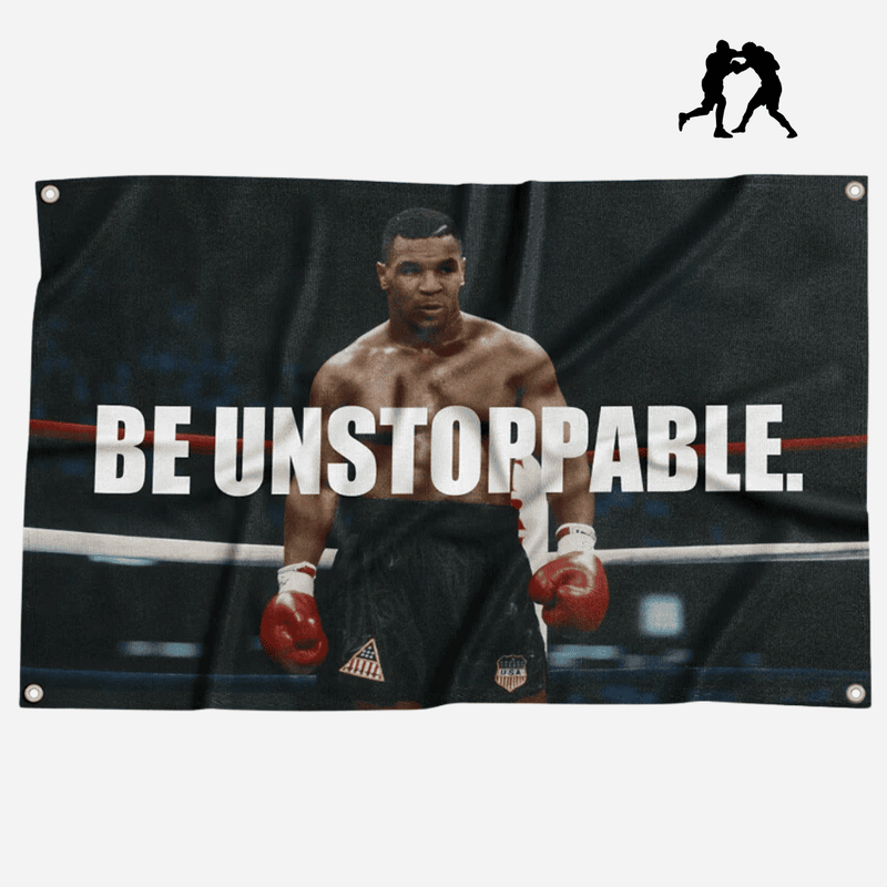 Bandeira decorativa Mike Tyson - "Seja Imparável"