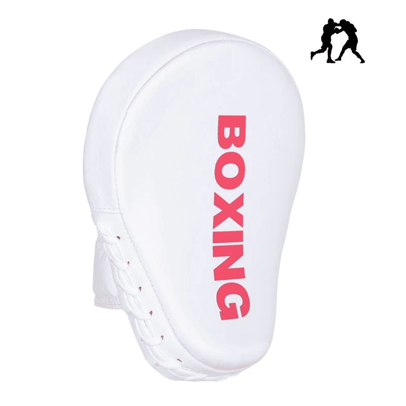 Manoplas de boxe - Cor Branco e Rosa