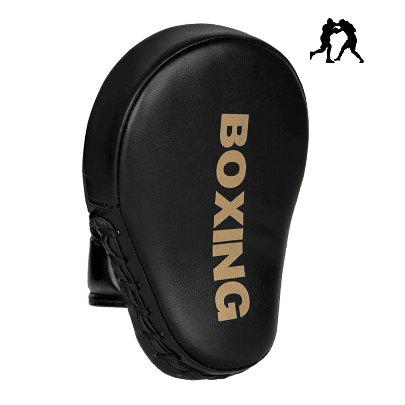 Manoplas de boxe - Cor Preto e Dourado