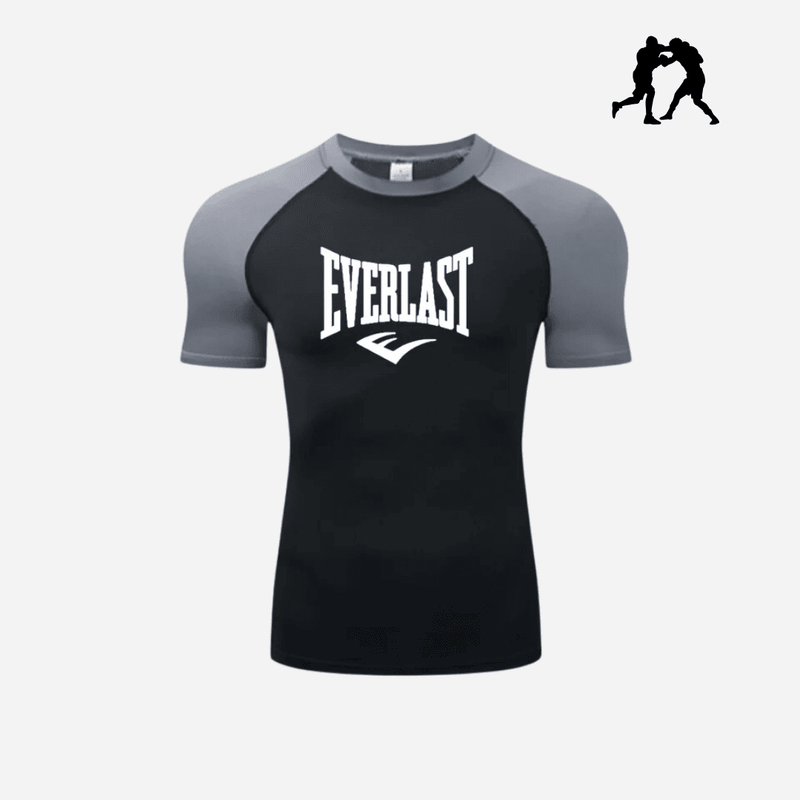 Camiseta T-Shirt  EVERLAST Manga Curta - Cor Preto e Cinza