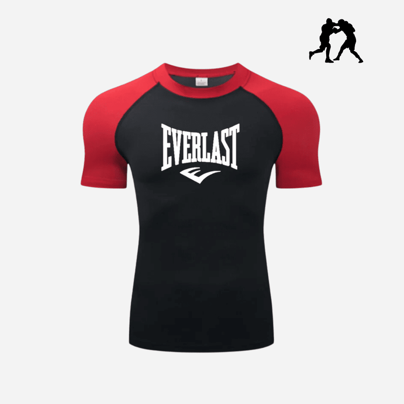 Camiseta T-Shirt  EVERLAST Manga Curta - Cor Preto e Vermelho